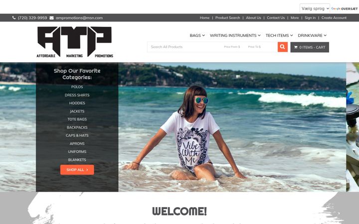 Screenshot di affordablemarketingpromotions.com