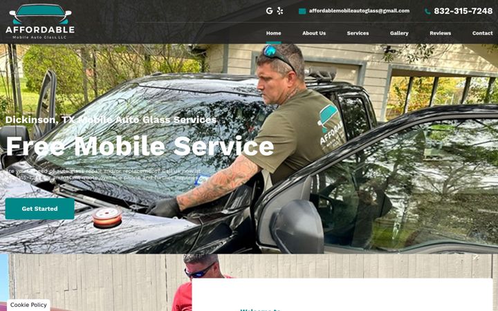 Screenshot di affordablemobileautoglass.com