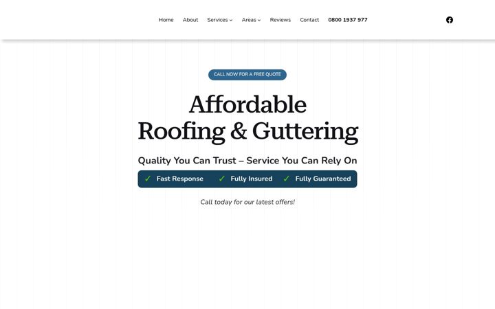 Screenshot di affordableroofingguttering.co.uk