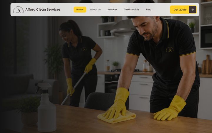 Screenshot of affordcleanservices.co.uk