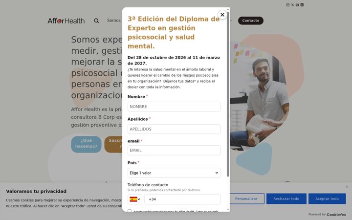 Screenshot of afforhealth.com