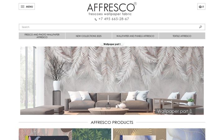 Screenshot of affresco-decor.com