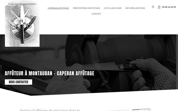 Screenshot of affutage-caperan.fr