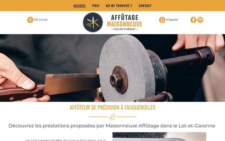 Screenshot of affutage-maisonneuve.fr