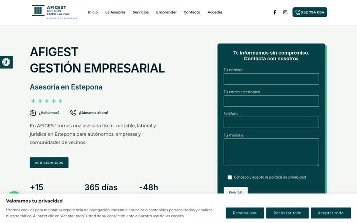 Screenshot of afg-asesoria.com