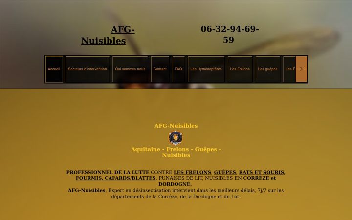 Screenshot di afg-nuisibles.fr