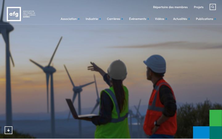 Screenshot of afg.quebec