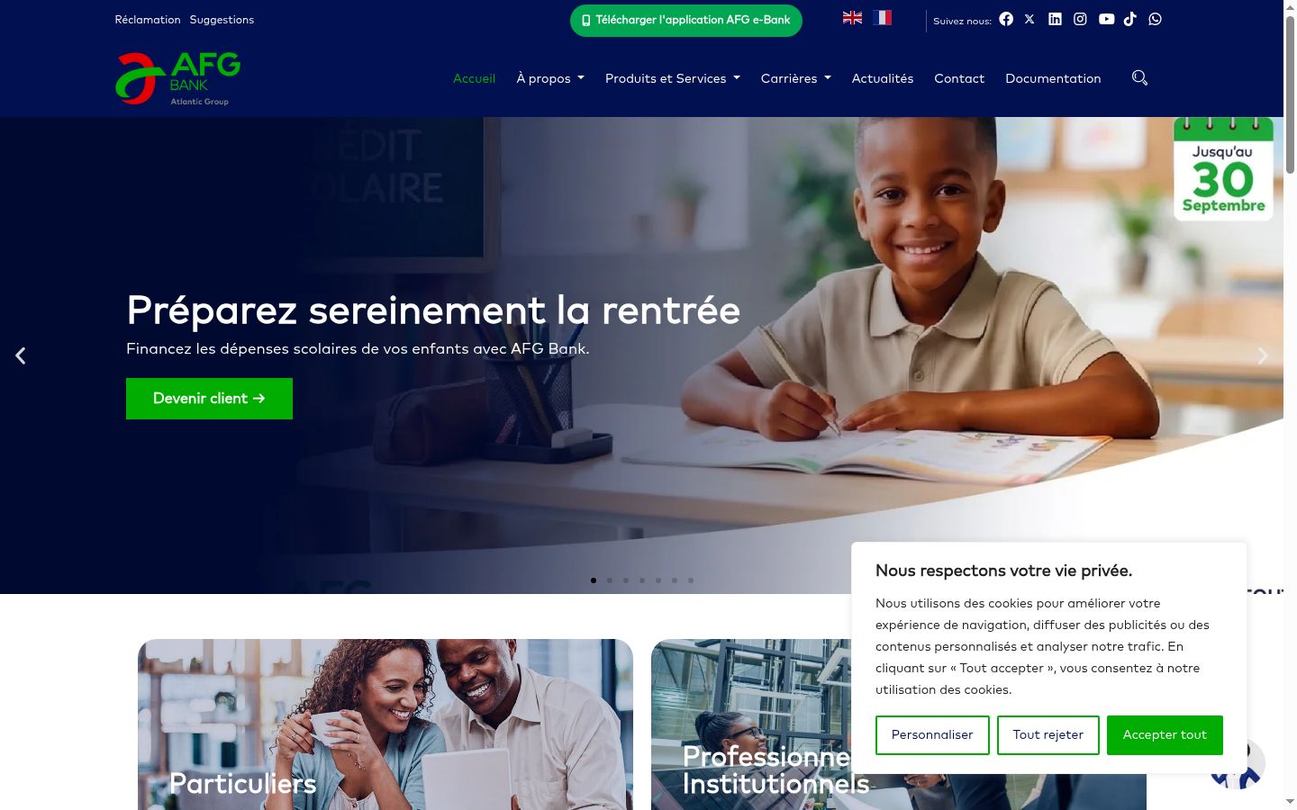 Sutikimo reklamjuostės, rodytos prieš bet kokią sąveiką, ekrano kopija