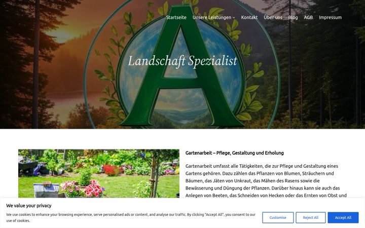 Screenshot of afgbau.de