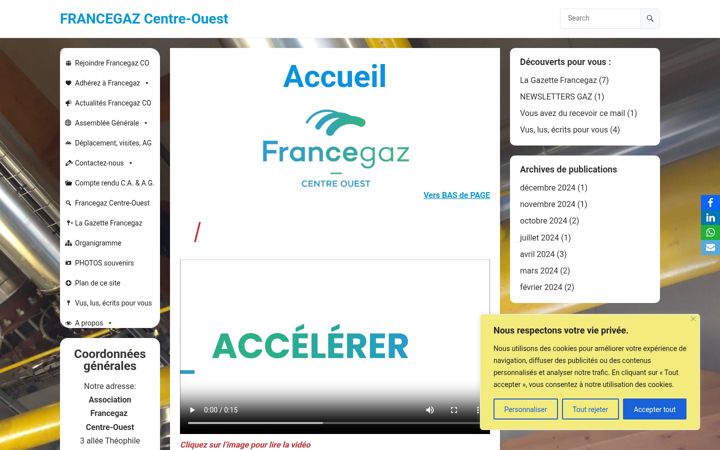 Screenshot di afgcentreouest.fr
