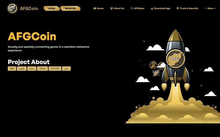 Screenshot of afgcoin.net