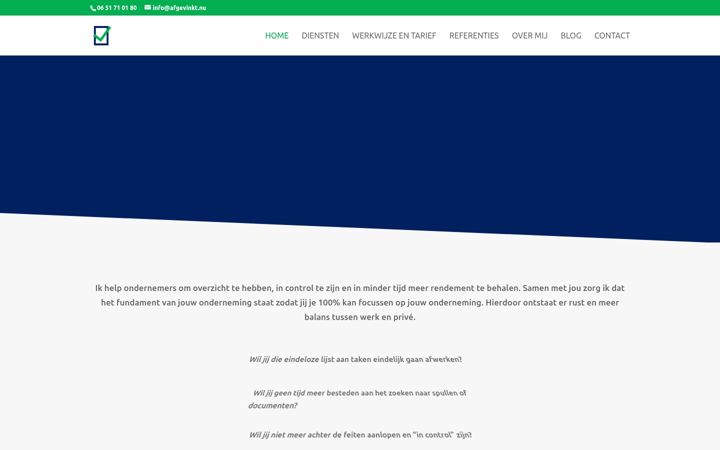 Screenshot of afgevinkt.nu