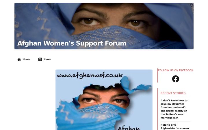 Screenshot of afghanwsf.co.uk