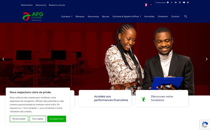 Screenshot di afgholding-sa.com