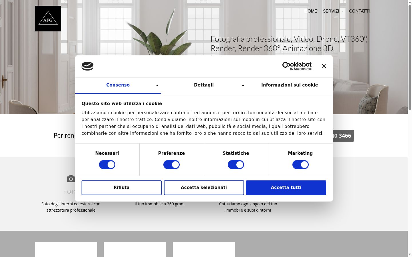 Sutikimo reklamjuostės, rodytos prieš bet kokią sąveiką, ekrano kopija