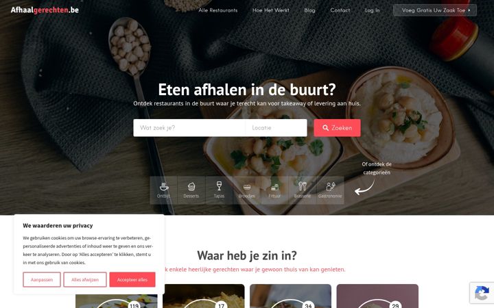 Screenshot of afhaalgerechten.be