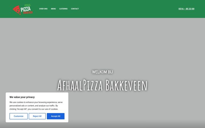 Ekrano kopija afhaalpizzabakkeveen.nl