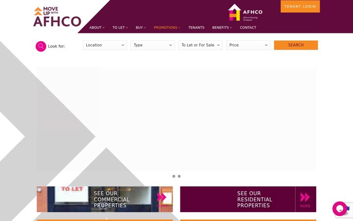 Ekrano kopija afhco.co.za