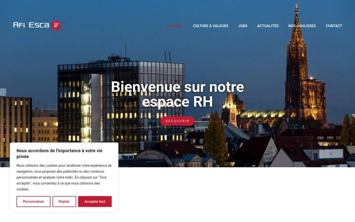 Ekrano kopija afi-esca-recrutement.com