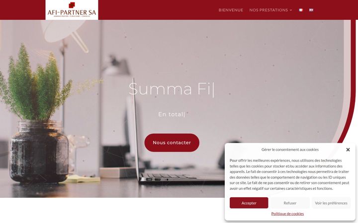 Screenshot von afi-partner.ch