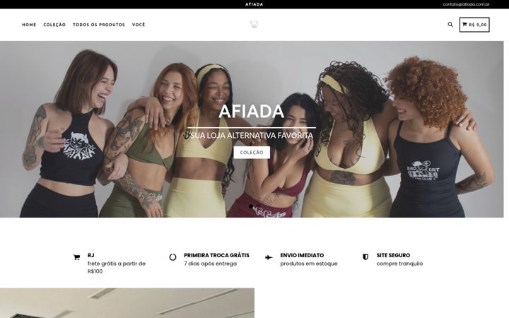 Screenshot of afiada.com.br