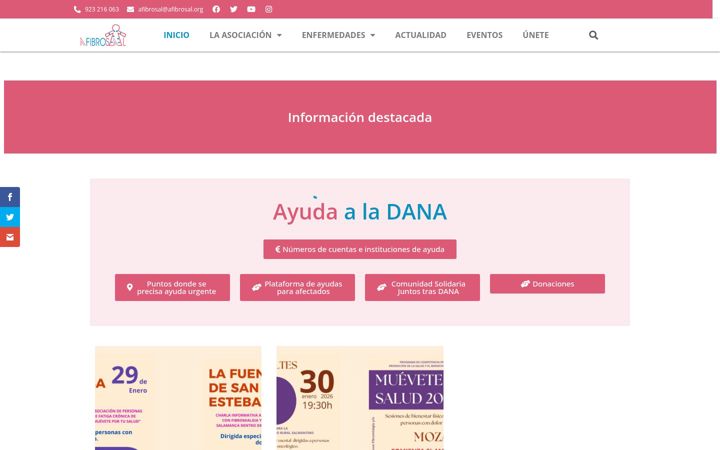 Screenshot of afibrosal.org