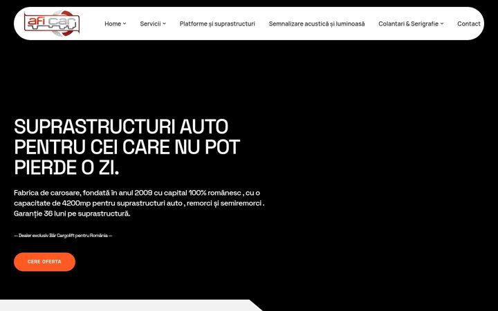 Screenshot of aficar.ro