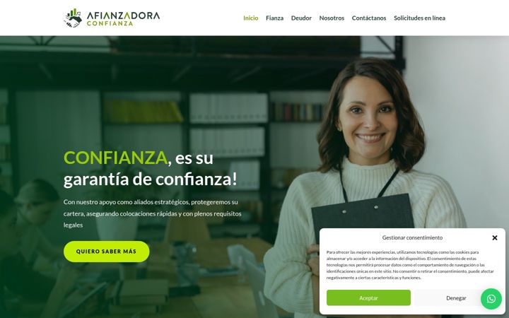 Screenshot of aficonfi.com
