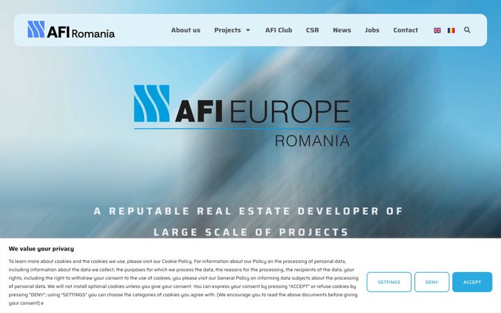 Screenshot of afieurope.ro