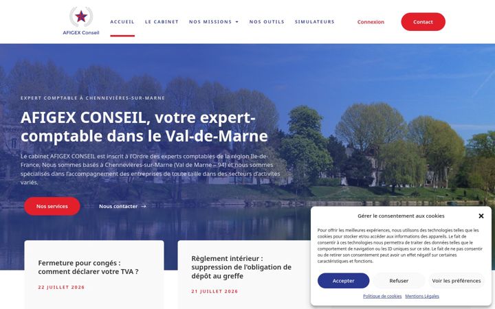 Screenshot of afigexconseil.com