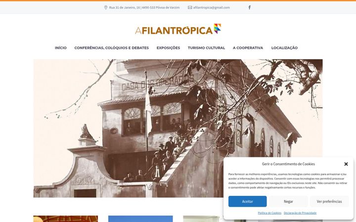 Ekrānuzņēmums no afilantropica.pt