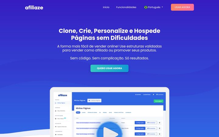 Screenshot of afiliaze.com