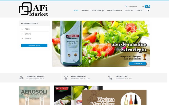 Snímek obrazovky afimarket.ro