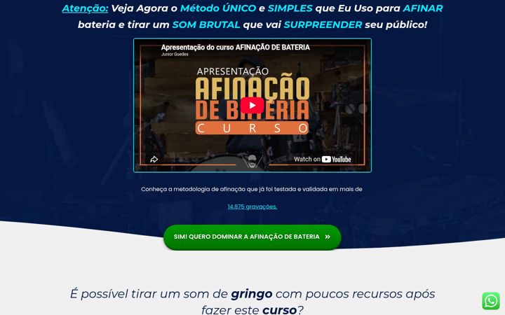 Skærmbillede af afinacaodebateria.com.br