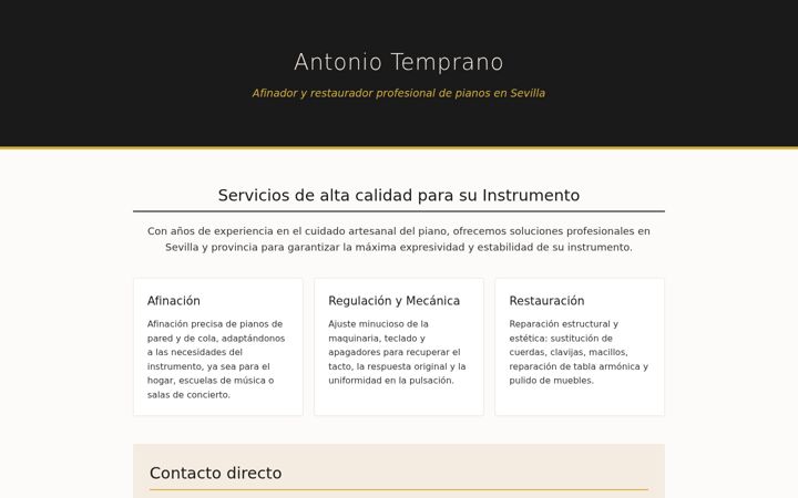 Skærmbillede af afinadorpianosevilla.com
