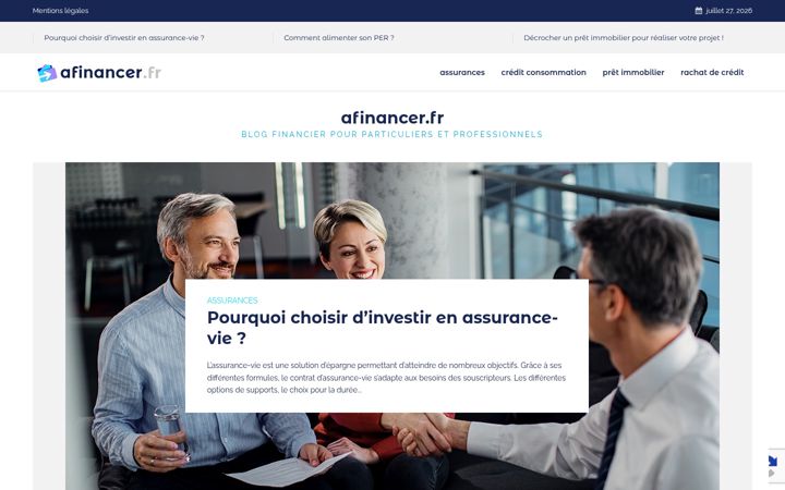 Screenshot of afinancer.fr