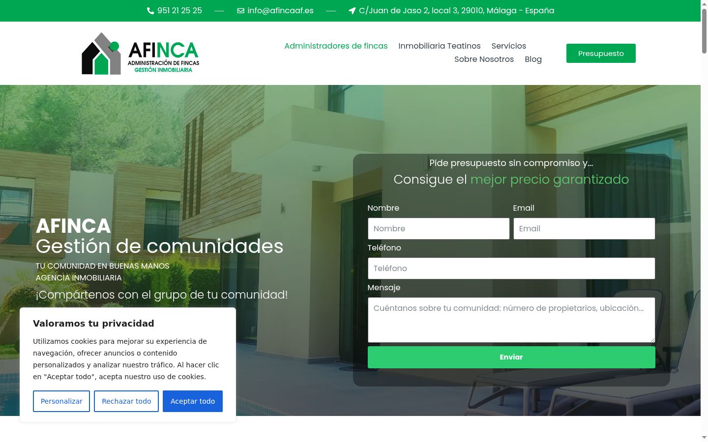 Capture d'écran de la bannière de consentement affichée avant toute interaction