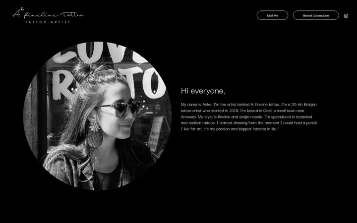 Screenshot of afinelinetattoo.com