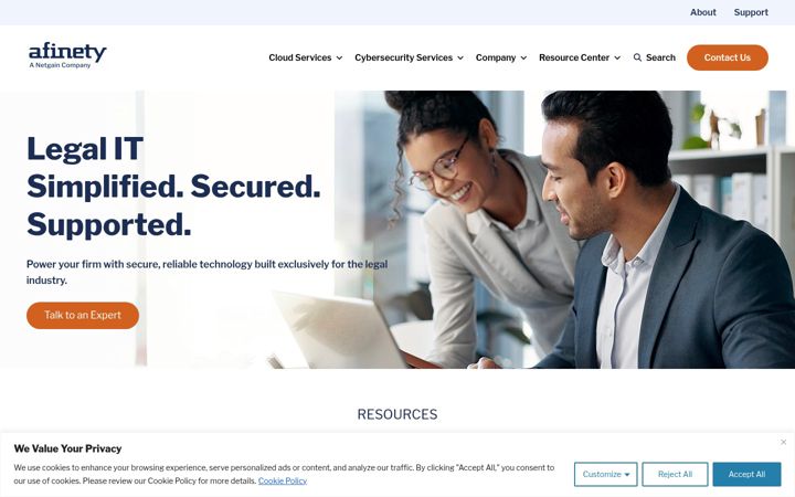 Screenshot of afinety.com