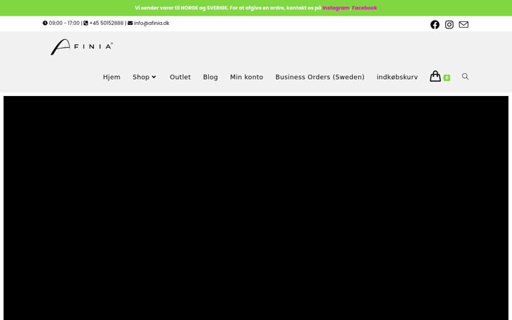Screenshot van afinia.dk