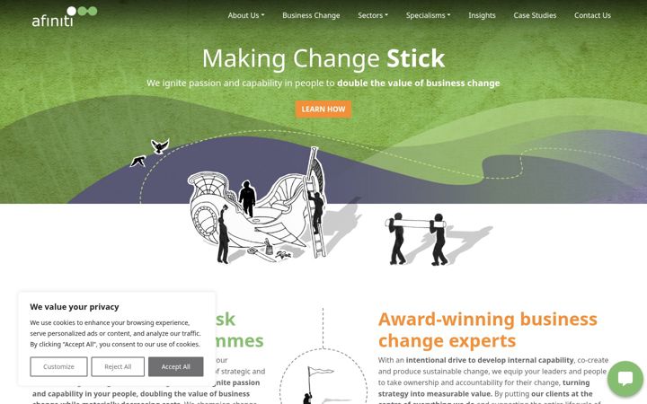 Screenshot of afiniti.co.uk