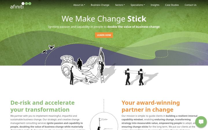 Screenshot of afiniticonsultants.com