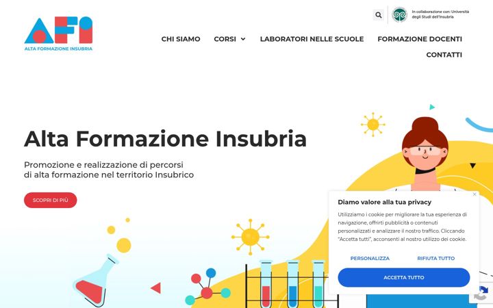 Screenshot van afinsubria.org