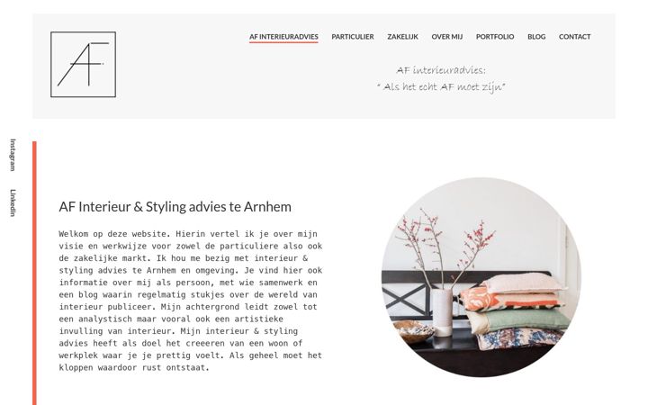 Screenshot of afinterieuradvies.nl