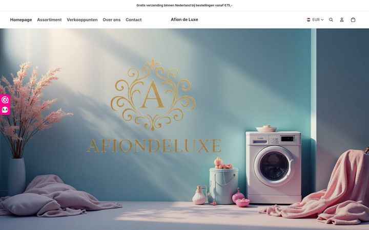 Screenshot ta' afiondeluxe.nl