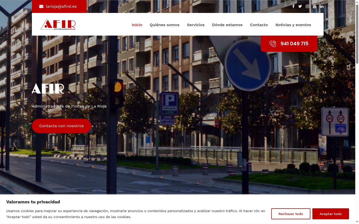 Screenshot tal-banner tal-kunsens muri qabel kwalunkwe interazzjoni
