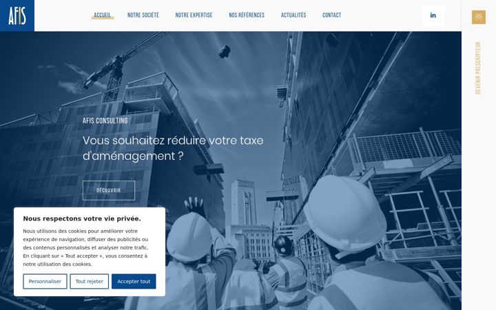 Screenshot ta' afis-consulting.com