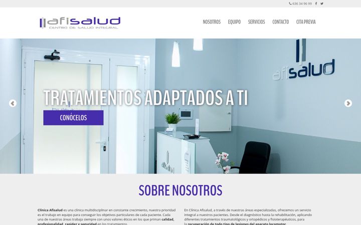 Screenshot of afisalud.com