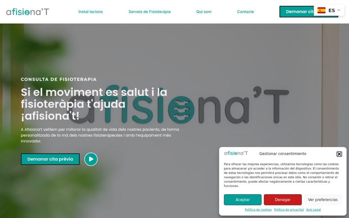 Screenshot of afisionatfisioterapia.com