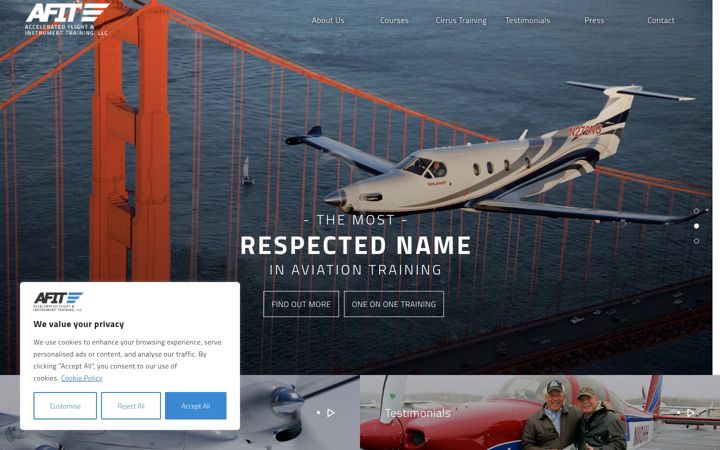 Screenshot of afit-info.com
